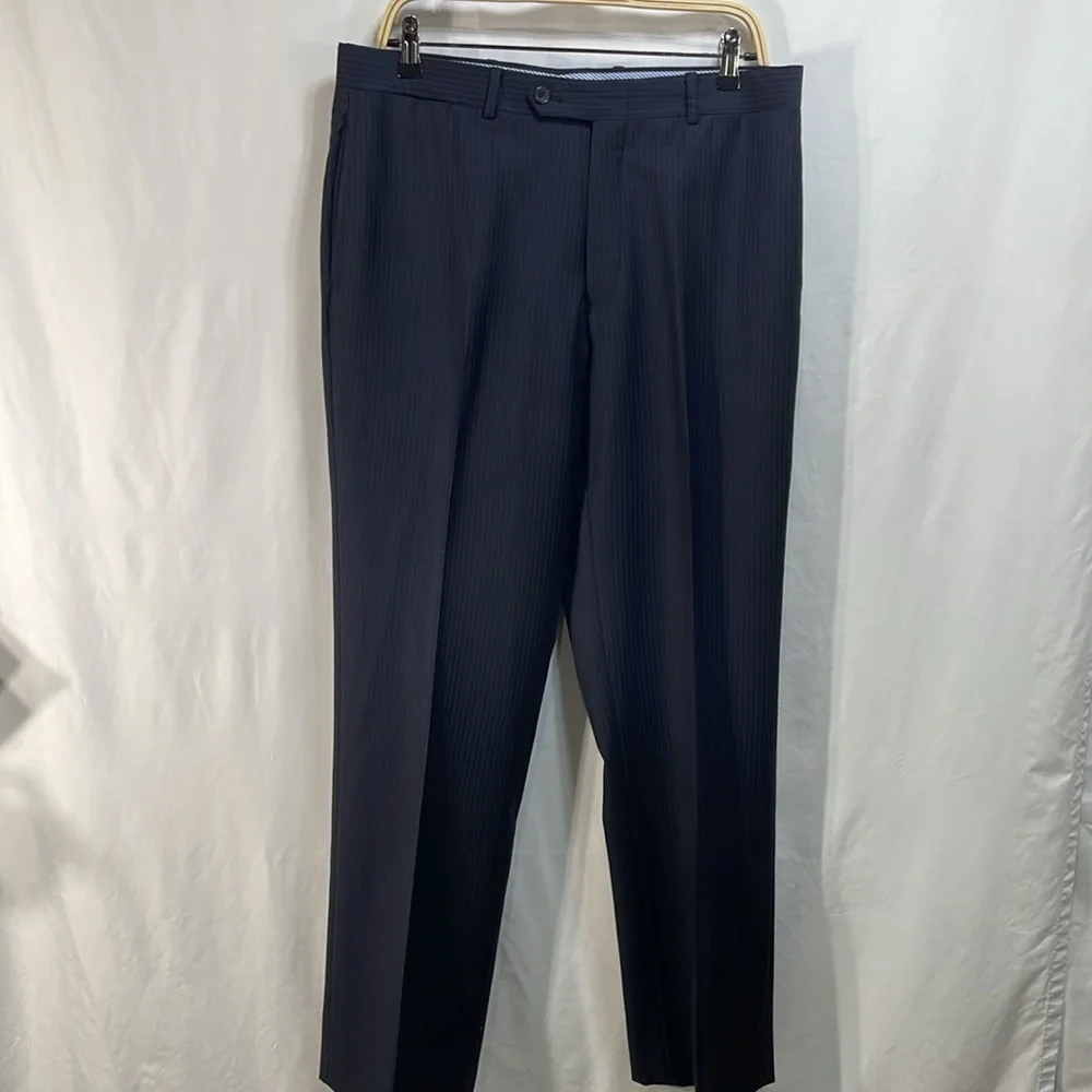 Tommy Hilfiger 100% navy pinstriped trousers
